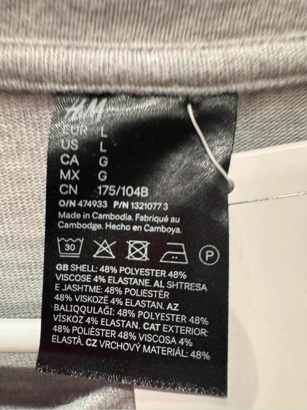 H&M Light Gray Crewneck Sweater
